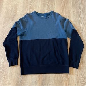 J.Crew Mens Blue Crewneck (Size Large)